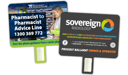 A Pair of Clip Fridge Magnets at 72mm x 97mm in size