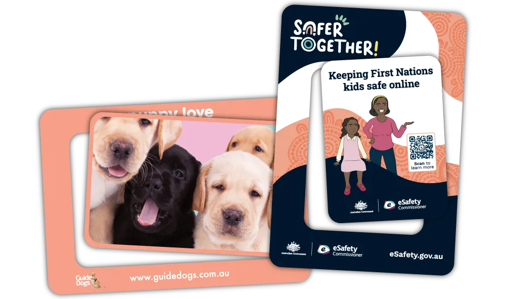 A Pair of A5 Size Photo Frame Fridge Magnets in Landscape and Portrait Orientation