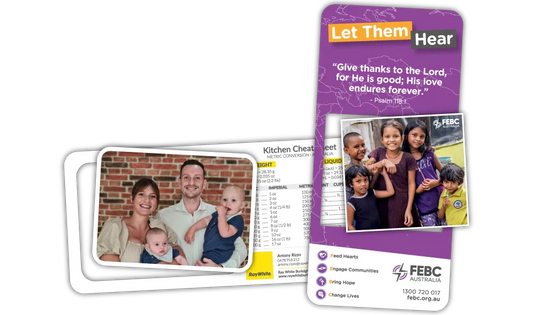 A Pair of DL Size Photo Frame Fridge Magnets in Landscape and Portrait Orientation