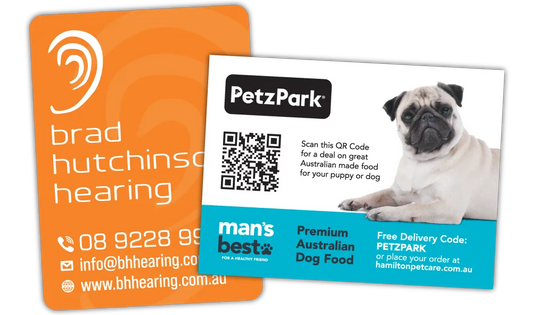 A Square Corner and Rounded Corner Promotional Fridge Magnet at 100mm x 125mm in size